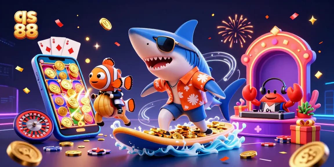 Experience the thrill of qs 88 with a vibrant casino adventure featuring exciting characters and gambling elements.