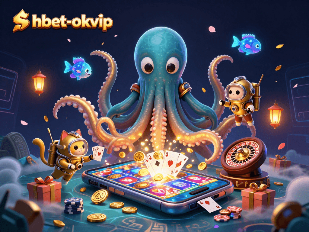 Engage in thrilling gameplay at shbet-okvip with a vivid kraken and vibrant casino elements!