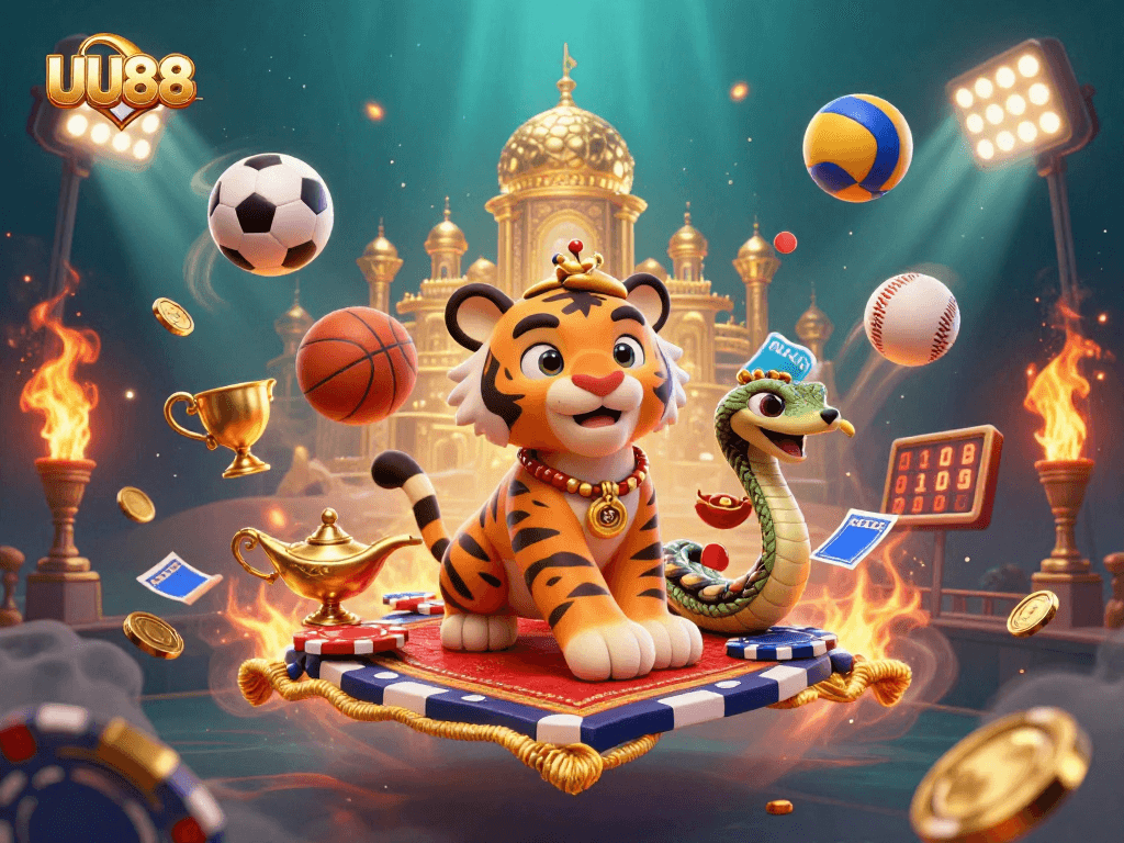 Experience thrilling betting adventures with UU88's vibrant casino scene full of dynamic sports elements.