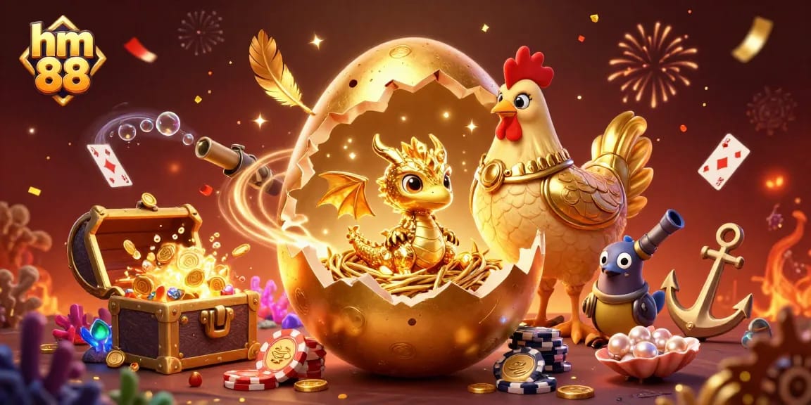 Experience thrilling gameplay at hm 88 through a vibrant and dynamic casino illustration filled with excitement.