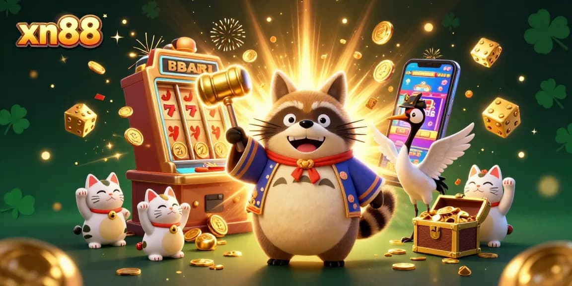 Spin and win big at xn88's vibrant casino scene with colorful characters!