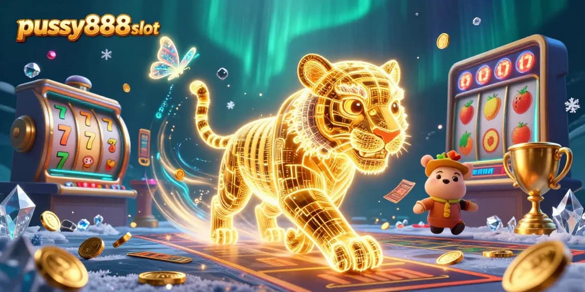 Experience thrilling action with pussy888slot in a vibrant digital casino scene filled with jackpot reels.