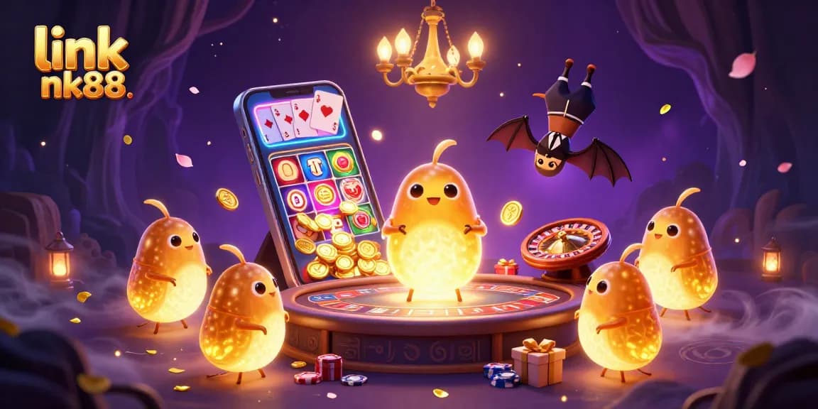 Place bets at link nk88 among luminous glowworms in a vibrant cave casino environment.