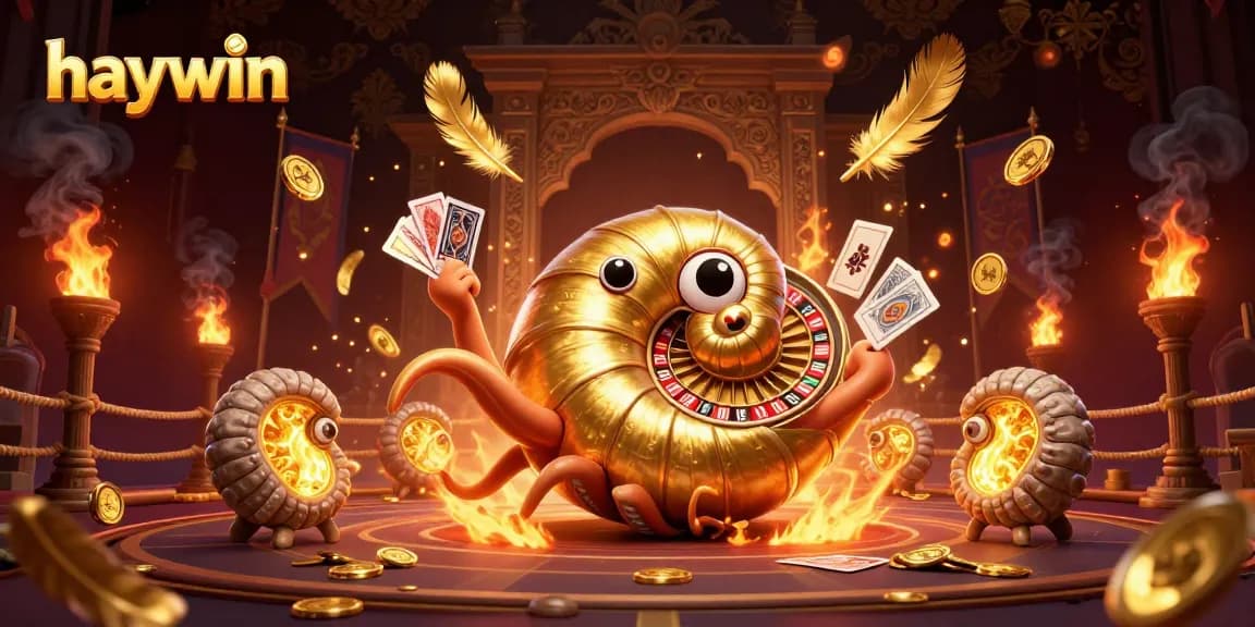 Join the excitement at Haywin with a vibrant 3D casino scene showcasing thrilling gaming moments.