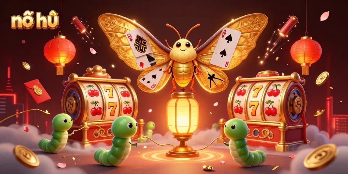 Experience the thrill of nổ hũ with vibrant slot reels and winning symbols in action!