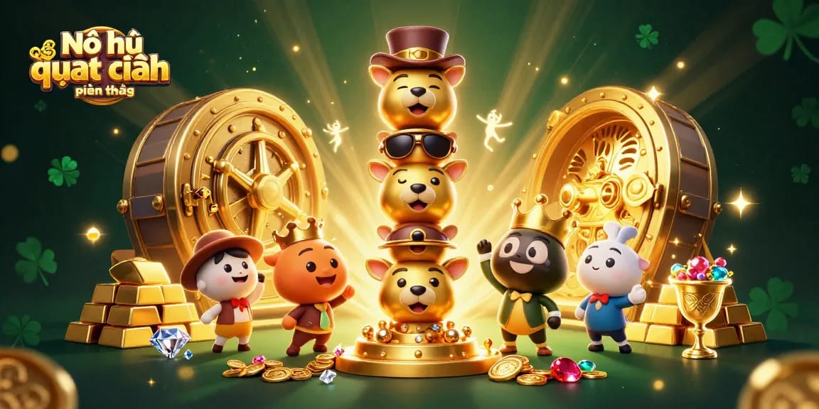 Engage with the thrill of Nổ hũ quyết chiến tiền thưởng as riches overflow from a grand vault.