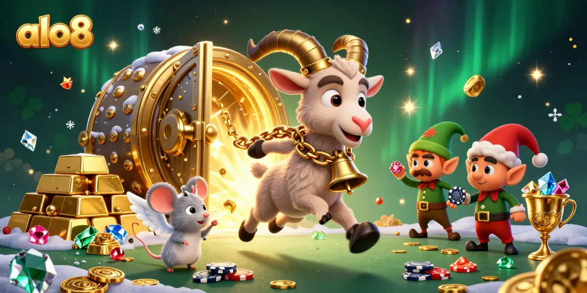 Experience thrilling games at alo8's vibrant holiday-horror casino with Krampus and playful characters.