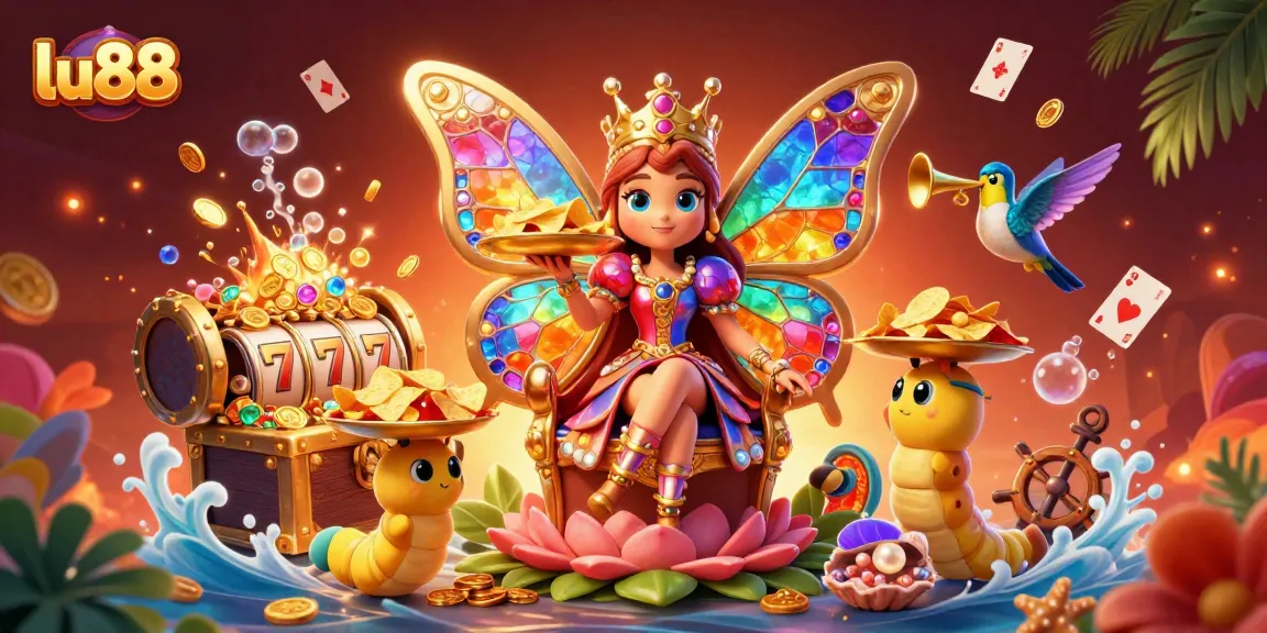 Join the excitement at lu88 with rich winnings and vibrant gaming experiences in an ultra-detailed 3D casino scene.