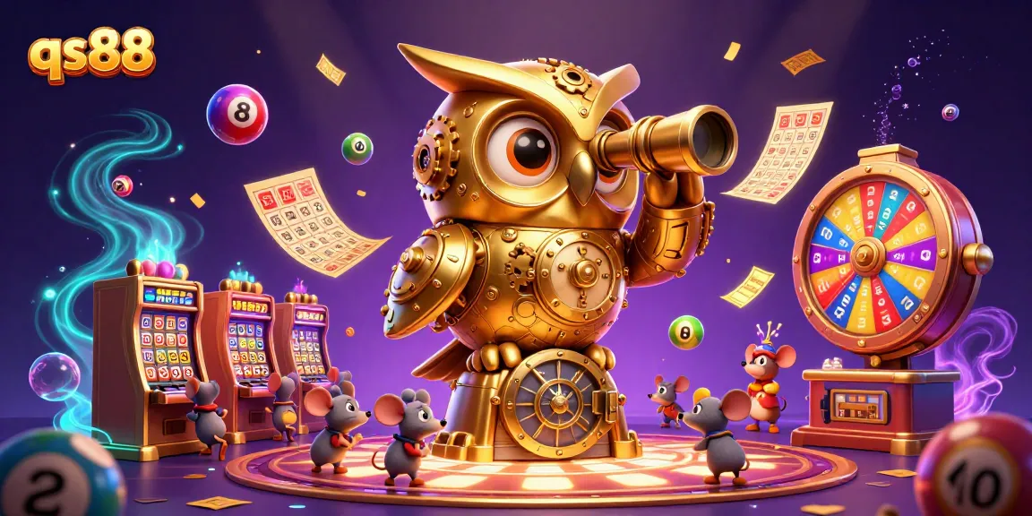 Experience thrilling gameplay at qs88 with animated characters in a vibrant online casino scene.