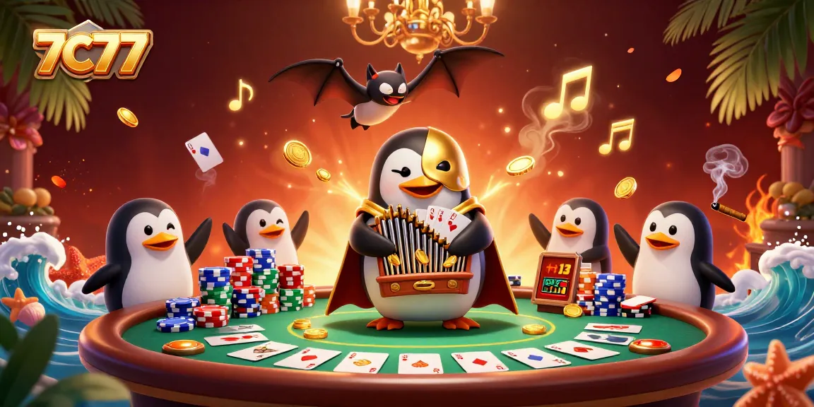 Experience the thrill of winning with 7C777 at a vibrant casino scene filled with excitement.