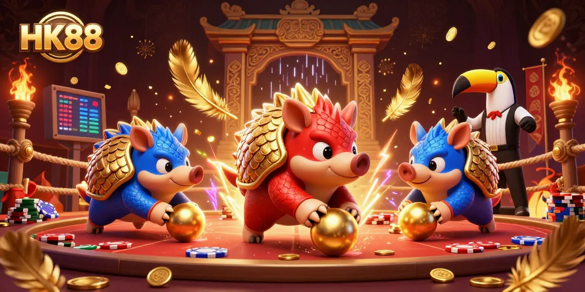 Experience thrilling bets at HK88 with dynamic pangolins in a lively casino scene.