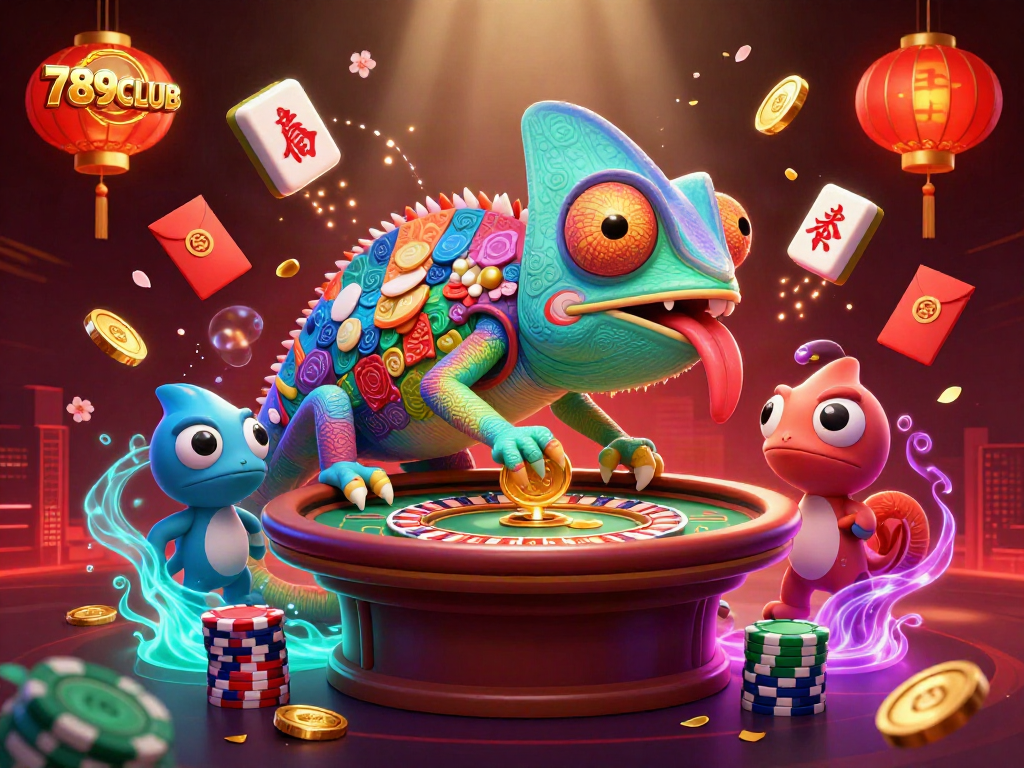Experience winning excitement at 789CLUB with vibrant casino elements and rich 3D visuals.