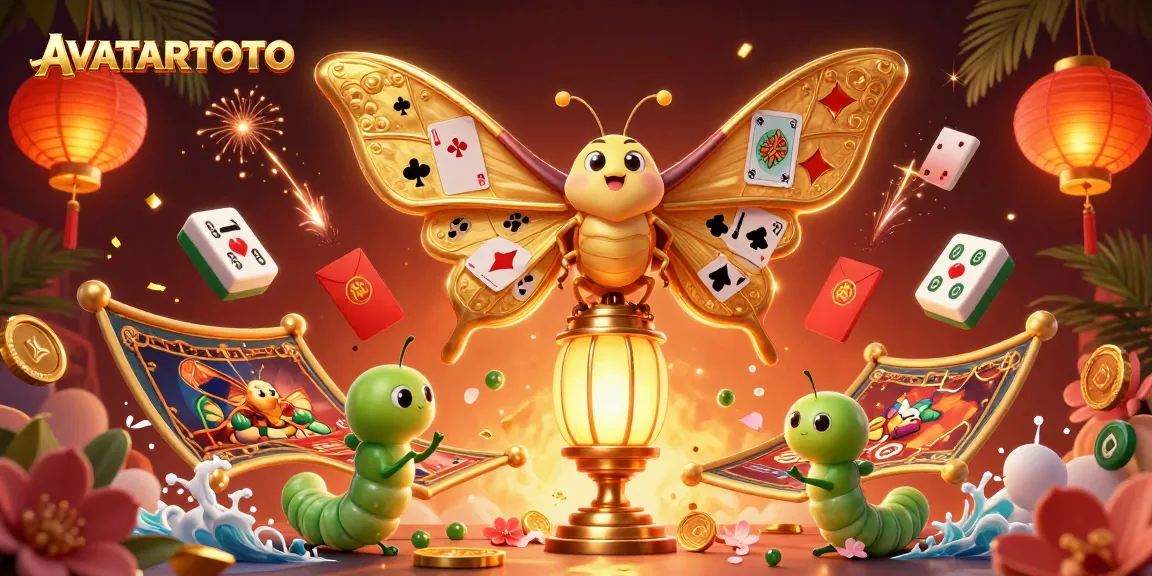 Join AVATARTOTO for a thrilling casino experience featuring a vibrant 3D scene of games and fortune.
