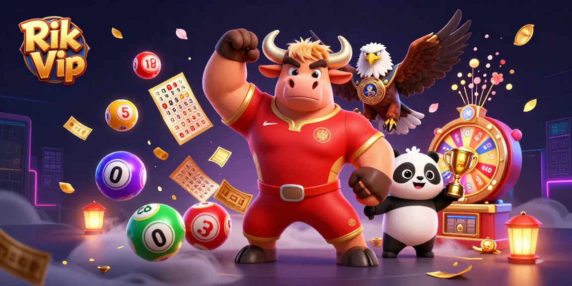 Play exciting games like Rik Vip while enjoying colorful lottery elements and vibrant casino energy.