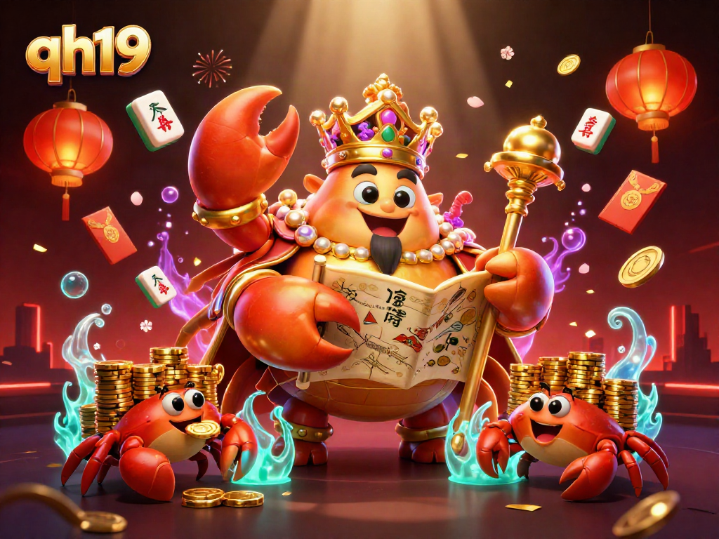 Engage in exciting gameplay at qh19 with a golden crab emperor and lively casino elements.
