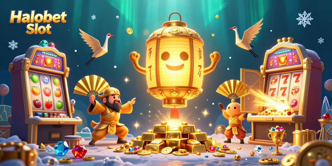 Spin into the thrilling Halobet Slot adventure with golden lantern spirits and festive casino elements