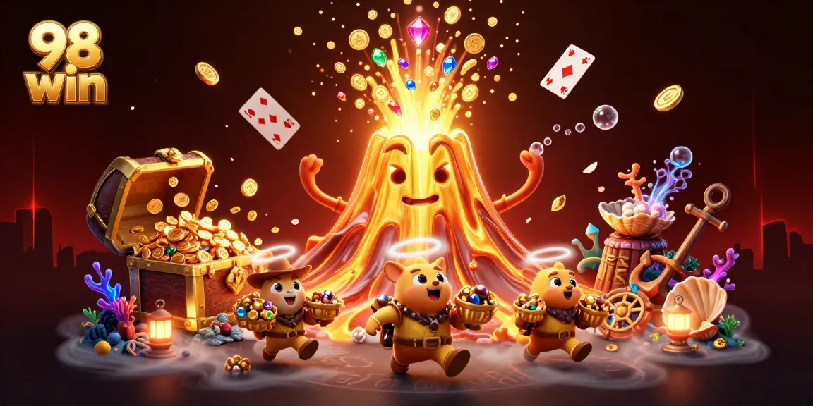 Engage with thrilling 98 win gameplay at a vibrant online casino with treasures and adventure.