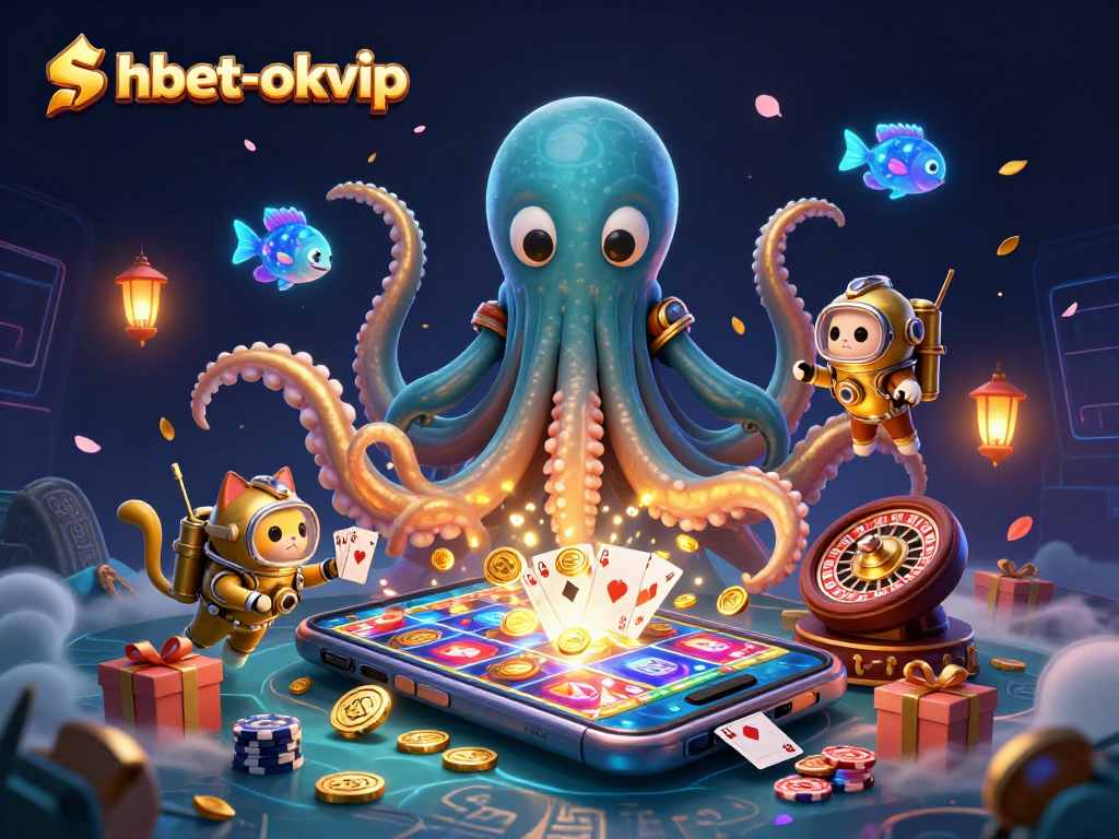 Engage in thrilling gameplay at shbet-okvip with a vivid kraken and vibrant casino elements!