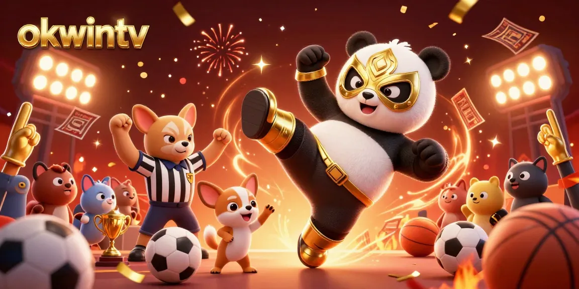 Experience the excitement of sports betting with okwintv featuring vibrant characters and dynamic elements.