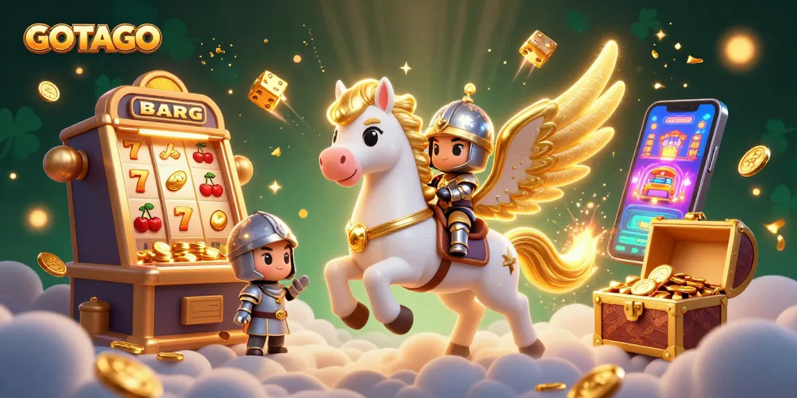 Rasakan sensasi permainan dengan GOTOTO, sebuah adegan kasino 3D yang semarak dengan mesin slot dinamis dan aksi.