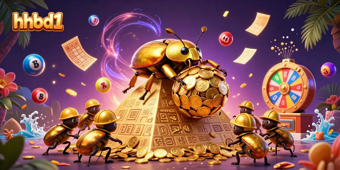Experience the hhbd1 excitement with creative lottery elements and golden aesthetics.