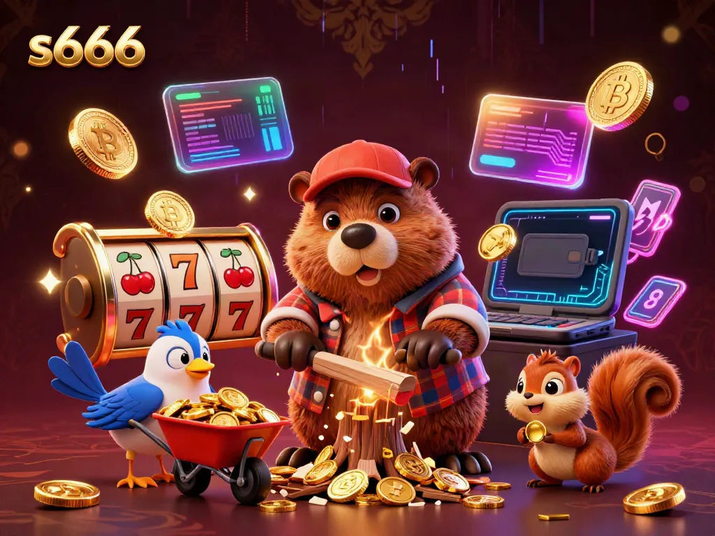 Experience winning strategies with S666 in an exciting casino-themed 3D scene