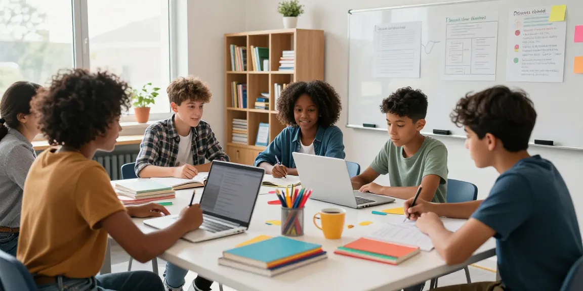 Students exploring educational statutes in a collaborative classroom setting, highlighting the keyword 123b in an engaging learning environment.