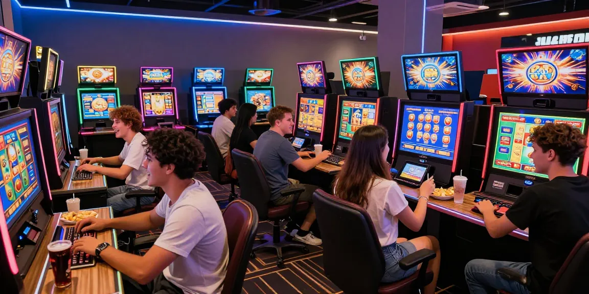 Exciting gaming experience at oppa86 situs with players engaged in vibrant slot games.