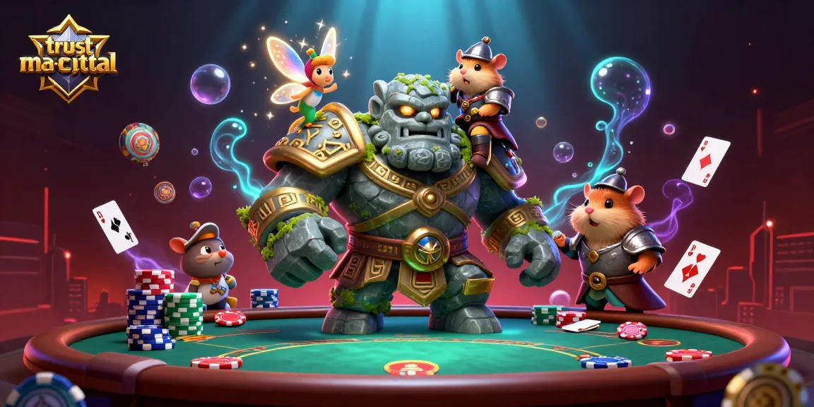 Engage in thrilling poker action with trust-m-capital featuring vibrant characters and dynamic game elements.