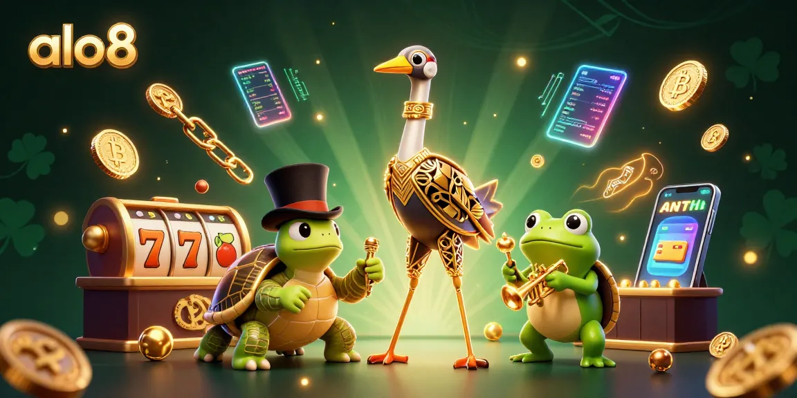 Experience the vibrant gaming excitement of alo8 with 3D characters and dynamic casino elements.
