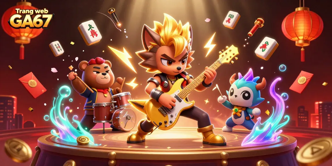 Experience intense battles on Trang web GA67 with vibrant fighters and festive gambling elements.