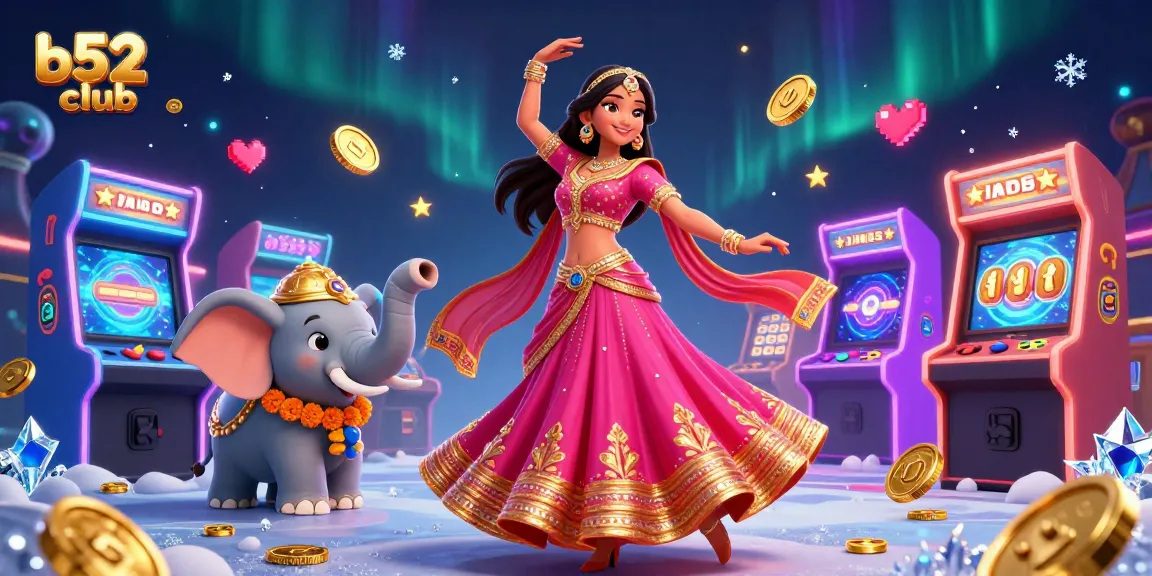 Experience thrilling gameplay with b52club in a vibrant casino-themed scene full of excitement.