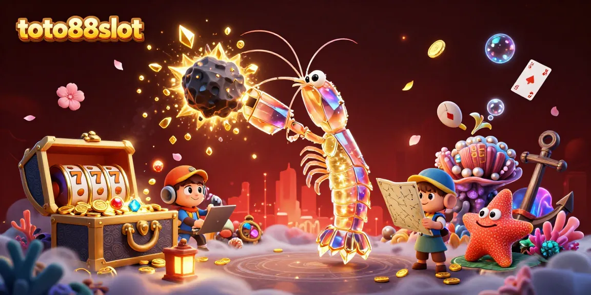 Experience thrilling gameplay with toto88slot, showcasing vibrant slot reels and rewarding treasures in a fantastical scene.
