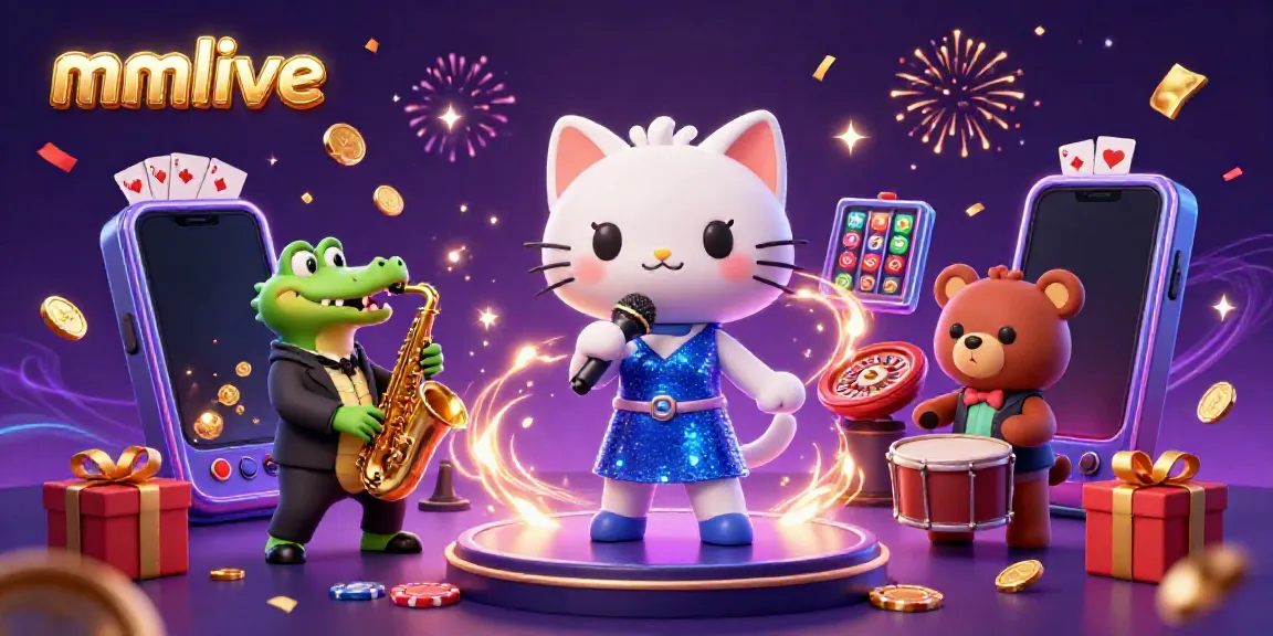Experience thrilling mmlive moments with cartoon characters celebrating gambling in a vibrant casino.