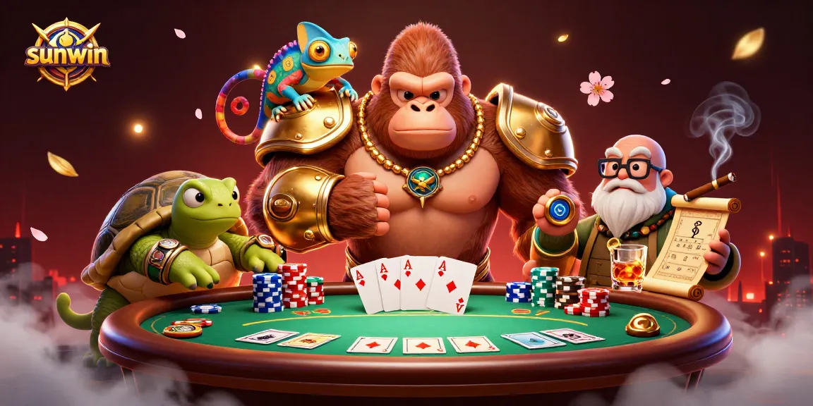 Engage with sunwin's thrilling poker scene featuring vibrant characters and dynamic game elements.