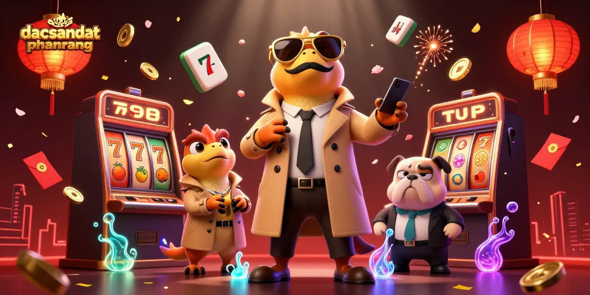 Engage in exciting gameplay at dacsandatphanrang featuring three cartoon raptors in a casino.