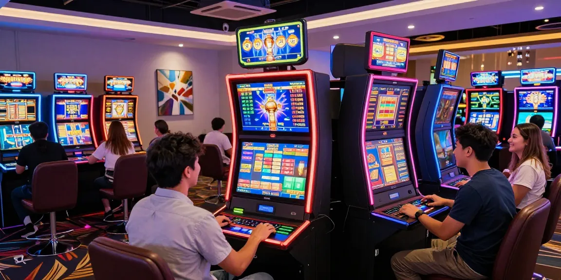 Exciting activities at non Gamstop casinos UK featuring vibrant gaming environment and joyful players.