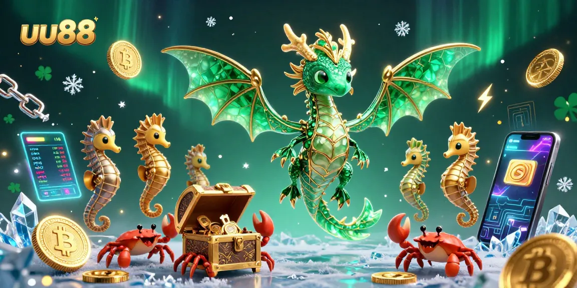 Experience thrilling wins at uu88 with vibrant 3D casino visuals showcasing cryptocurrency excitement and game elements.