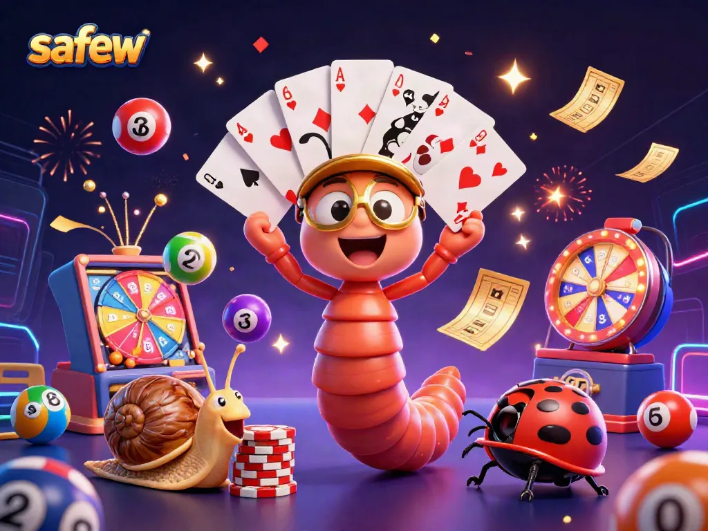 Engage with safew's thrilling gaming scene featuring a lively millipede dealer and high-roller excitement.
