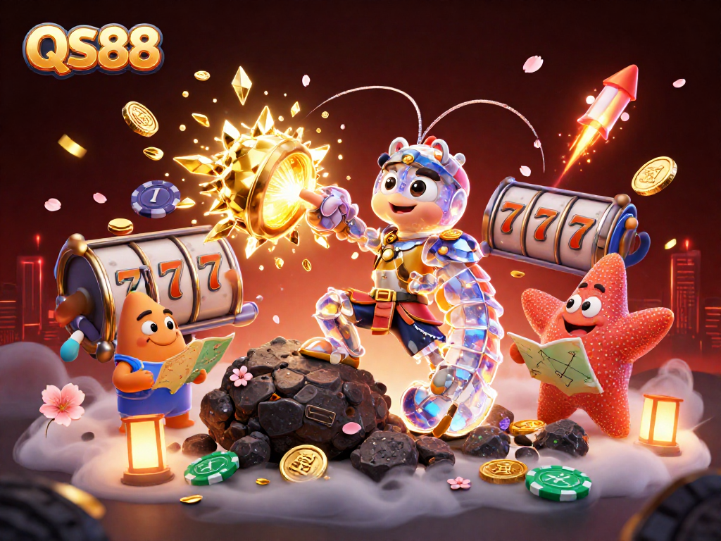 Experience thrilling wins at QS88 casino with vibrant slot games and dynamic character action.