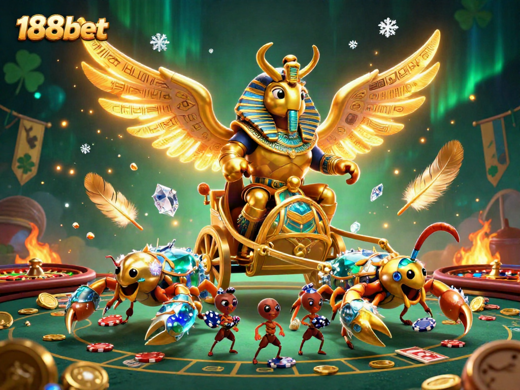 Engage with thrilling live casino action at 188bet featuring vibrant characters and dynamic gaming elements.
