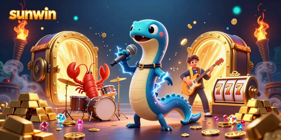 Experience sunwin's thrilling underwater casino with vibrant characters and dazzling gems!
