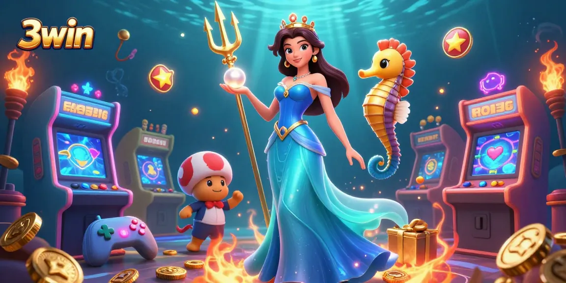 Engage with thrilling underwater casino adventures at 3win featuring vibrant characters.