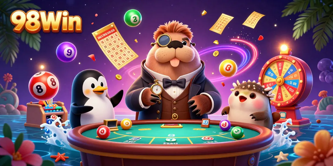 Experience exciting games at 98Win with vibrant prizes and engaging characters for a thrilling online casino adventure.