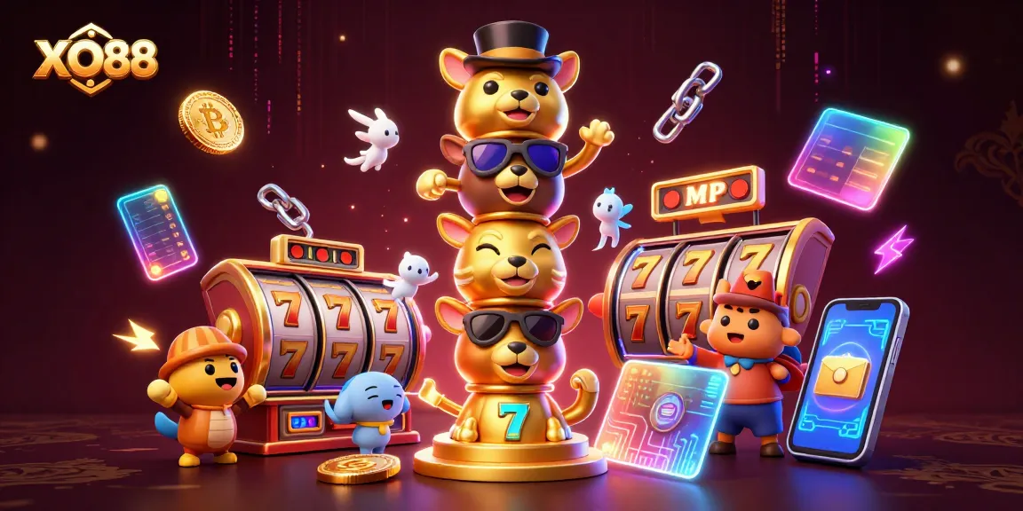Spin the reels at XO88 casino, featuring vibrant slots and dynamic gaming elements.