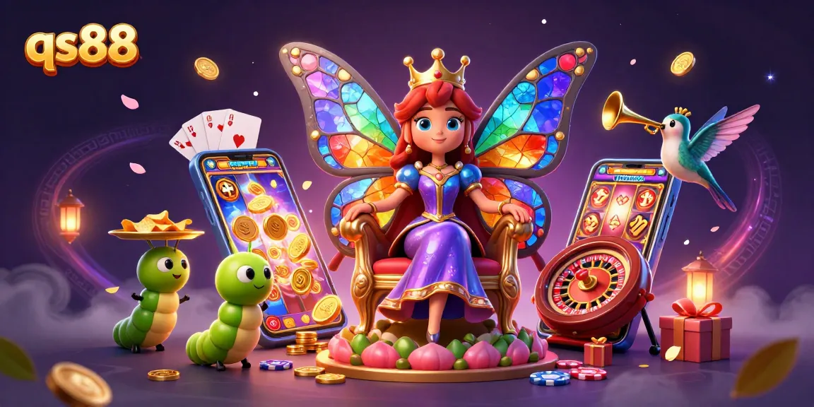 Experience thrilling gameplay at qs88 with vibrant visuals featuring colorful slot games and dynamic casino elements.