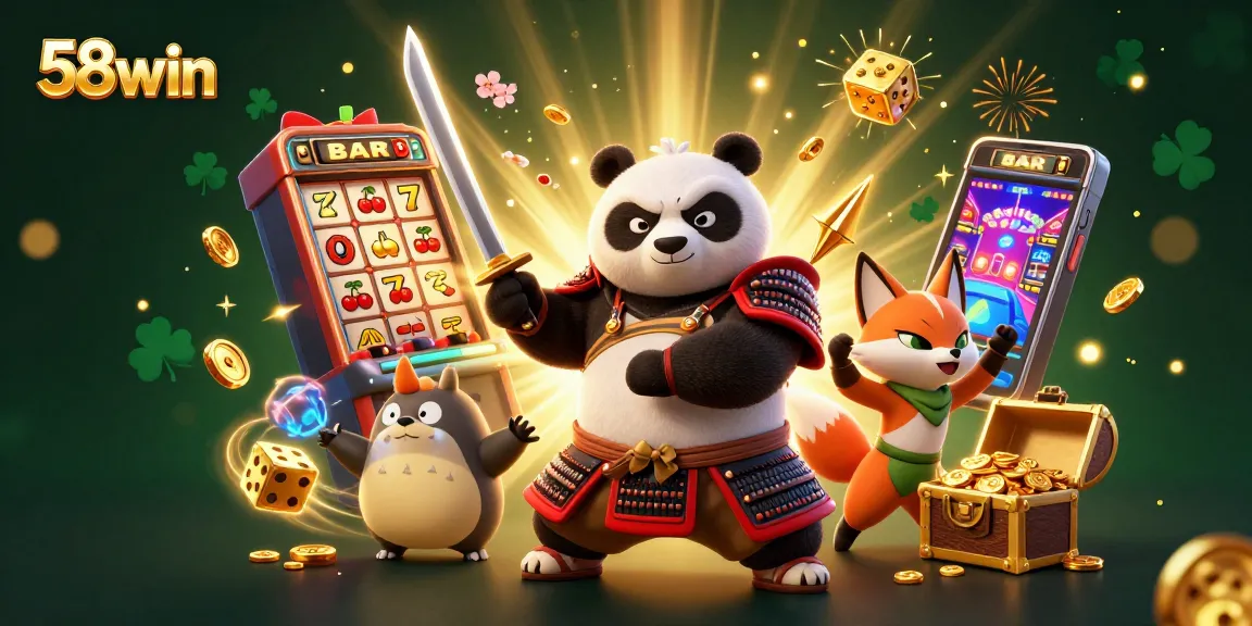 Experience thrilling wins at 58win with a vibrant slot machine and dynamic gaming action.