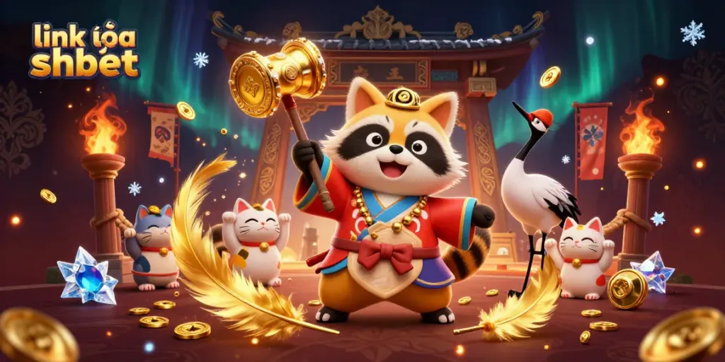 Experience the excitement with link vào shbet featuring cheerful characters and dynamic casino elements.