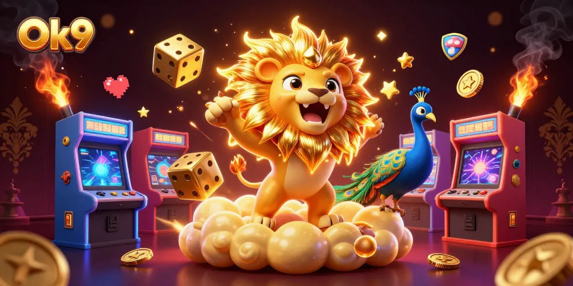 Win big with Ok9's thrilling 3D casino adventure featuring vibrant characters and engaging gaming elements.