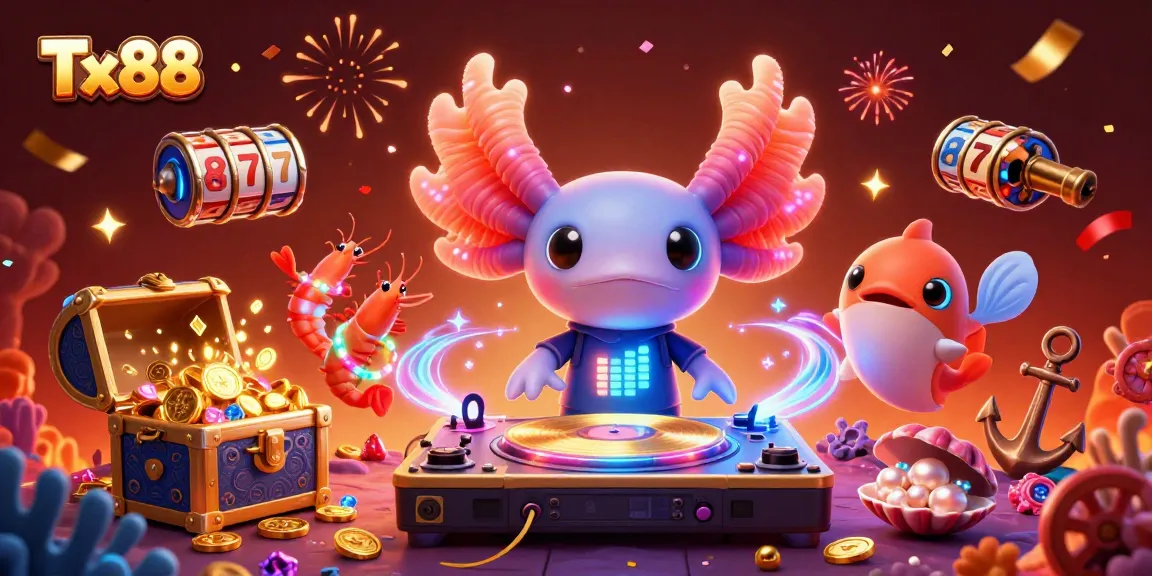 Engage with Tx88 at the underwater casino filled with vibrant characters and exciting gaming elements.
